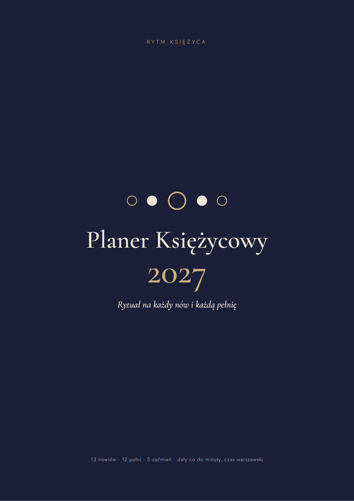 Okładka Planera Księżycowego 2027